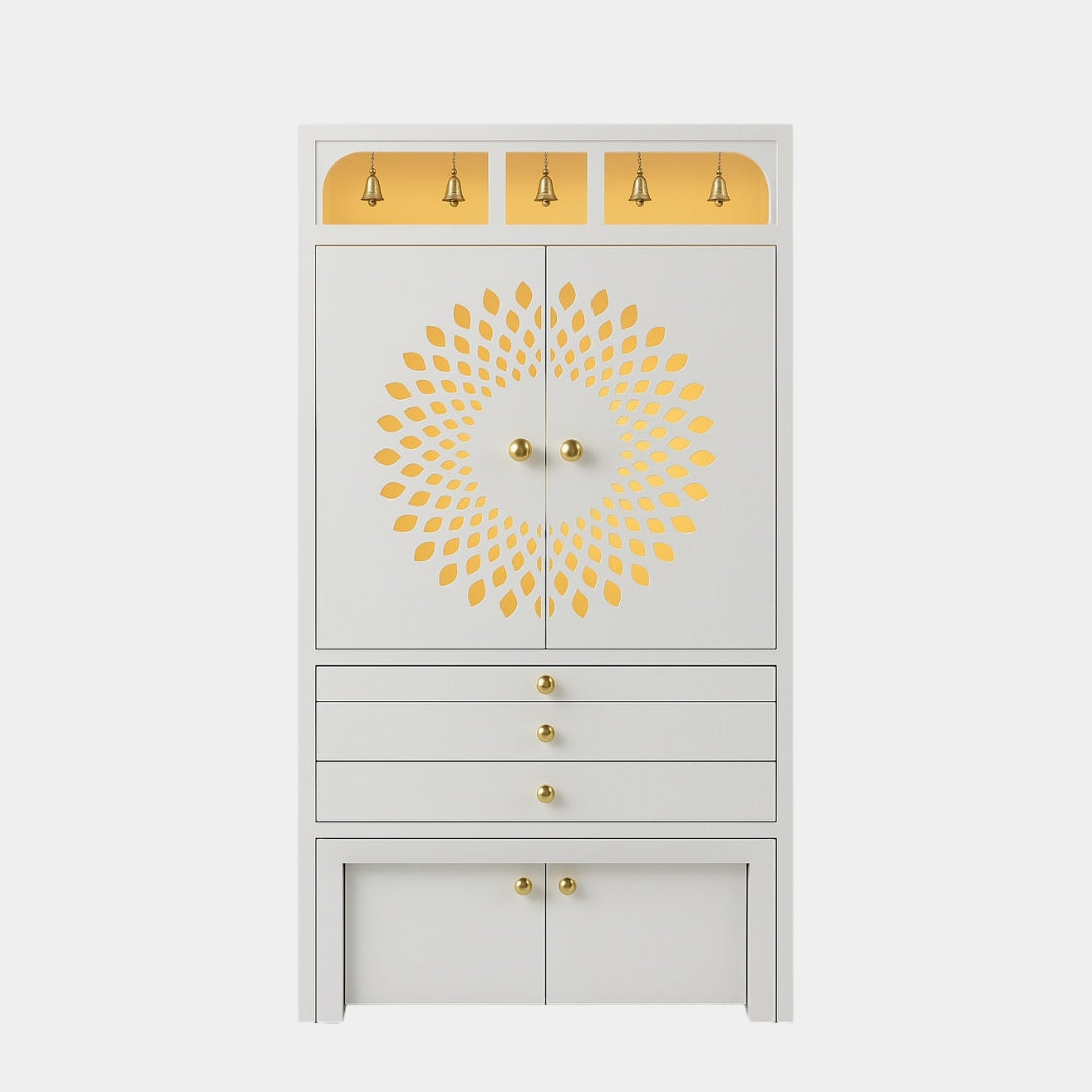 Customized Wooden Home Temple with Cabinets