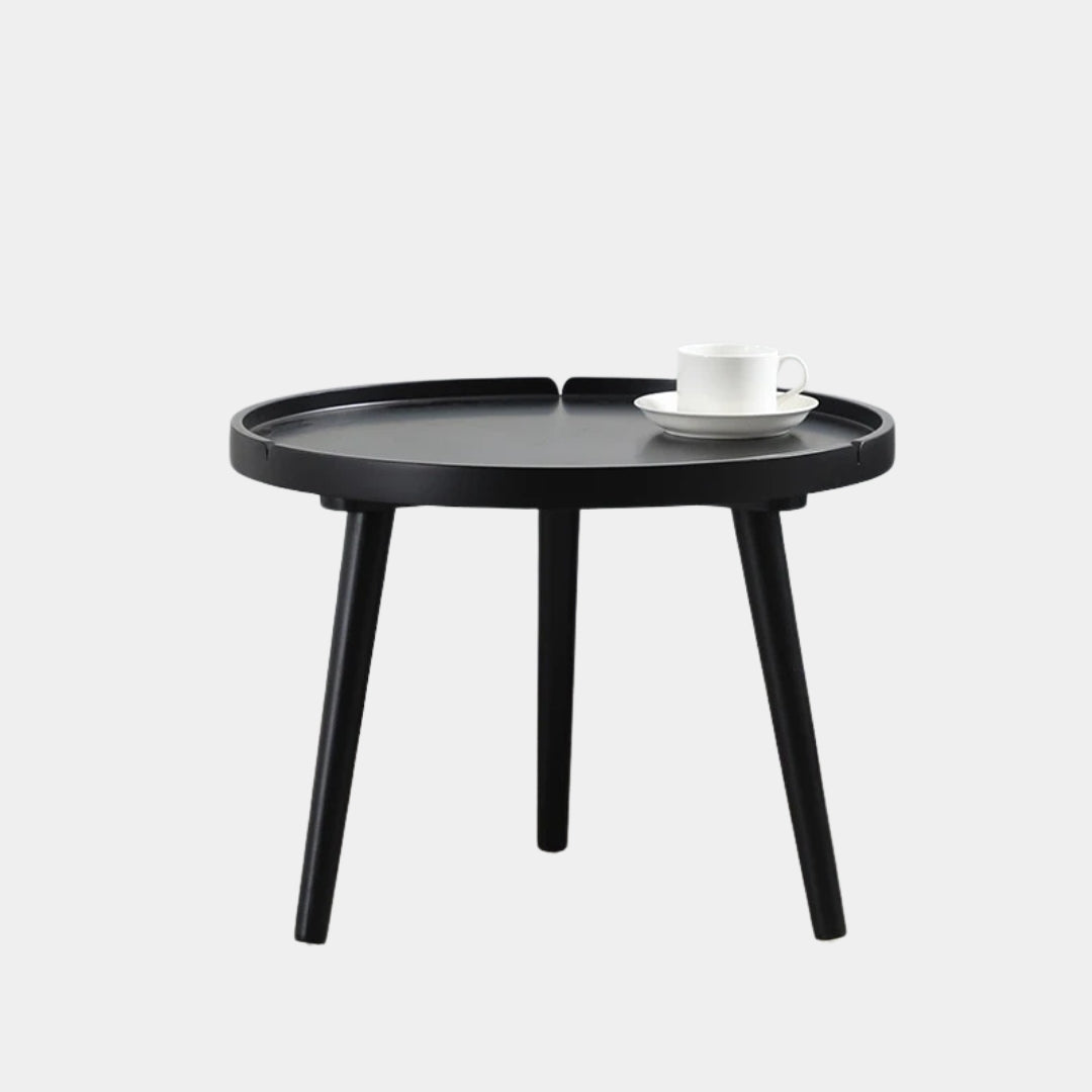 Contour Black Tray Modern Side Table
