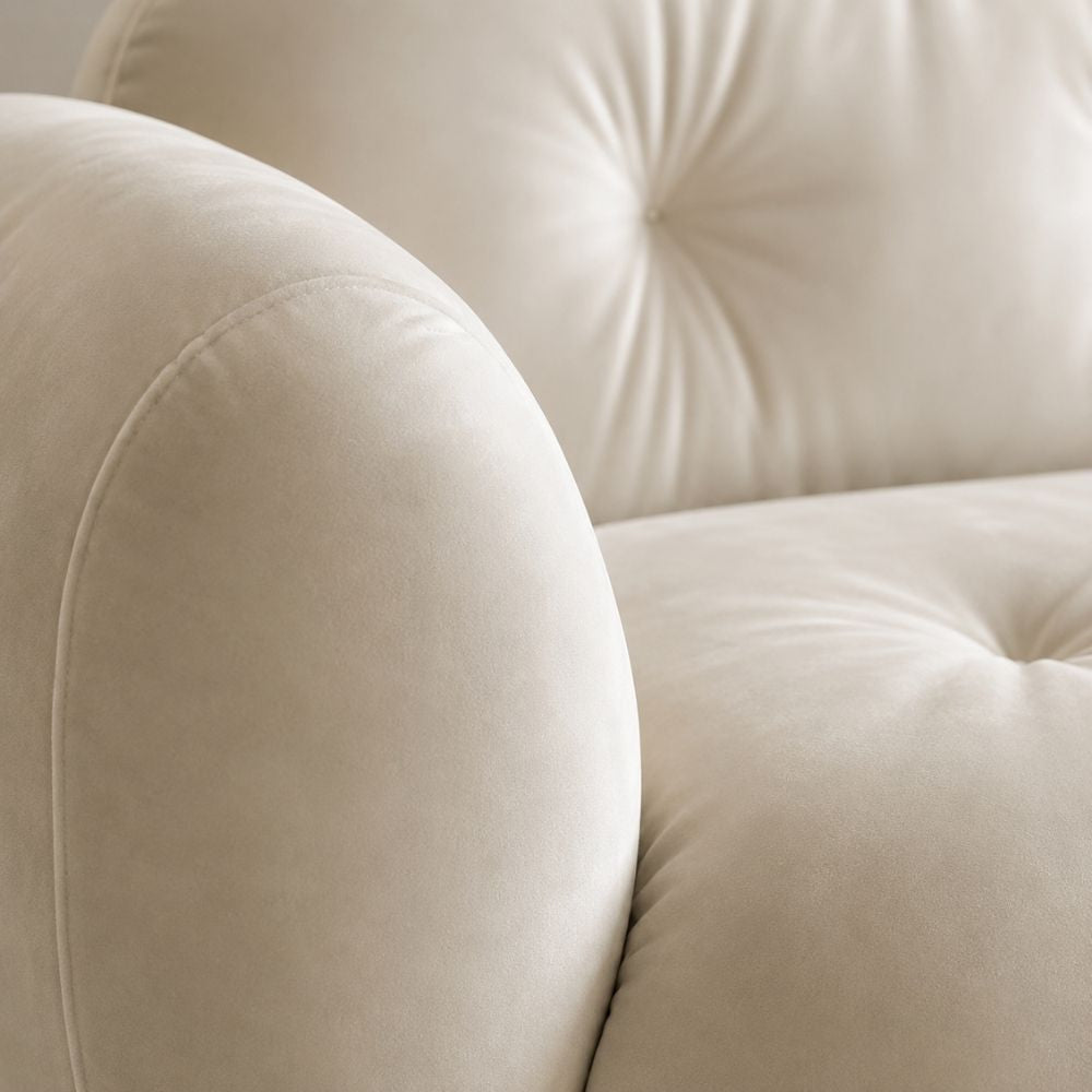 3 Seater Ivory Cloud Lounge Sofa