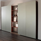 Sleek Minimalist Wardrobe With Display Shelving