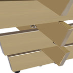 Modern Criss-Cross Legged Marble Coffee Table