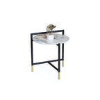 Modern Elegance White Marble Coffee Table Set