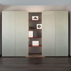 Sleek Minimalist Wardrobe With Display Shelving