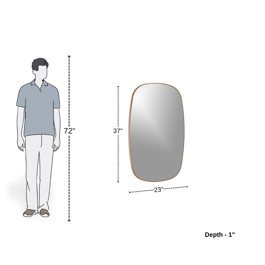 Elegant Contour Wall Mirror