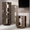 Italian Style Long & Small Round Swivel Bookshelf