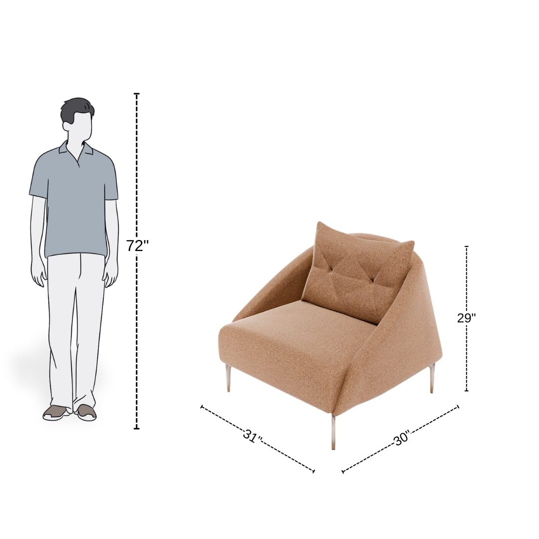 Elegant Comfort Upholstered Accent Chair