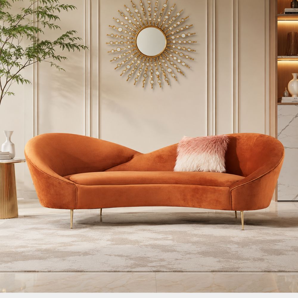 3 Seater Valencia Curved Sofa