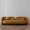 3 Seater Modern Comfy Tan Brown Lounge Sofa