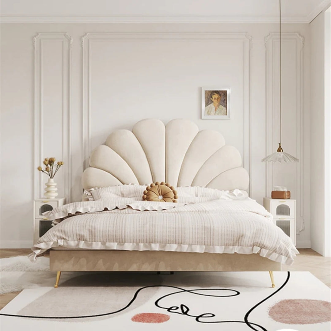 Luxe Comfort Bed with Celeste Shell Headboard
