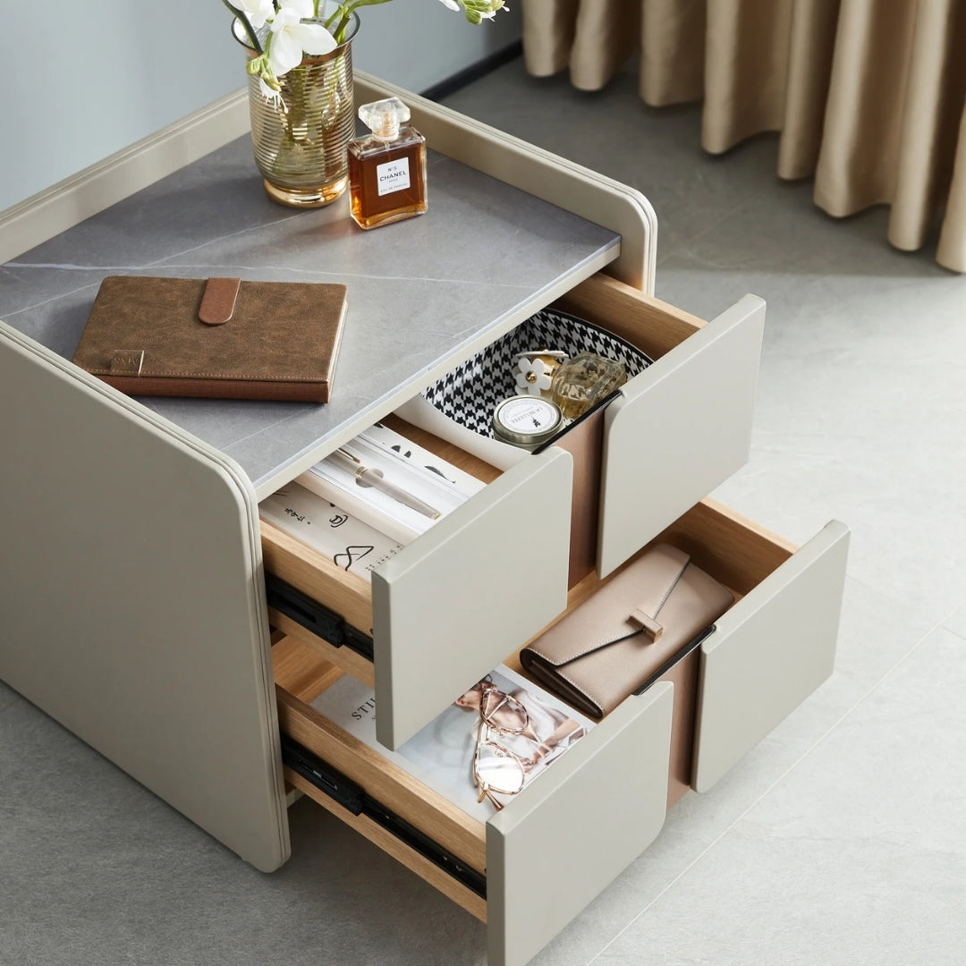 Luxury Soft Edge Contemporary Nightstand