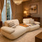 4 Seater Modern Dual Lounge Sofa with Center Console