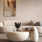 Minimalist Stone-Inspired Coffee Table Duo