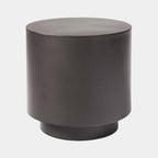 Modern Matte Black Pedestal Table

