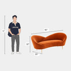 3 Seater Valencia Curved Sofa