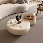 Minimalist Stone-Inspired Coffee Table Duo