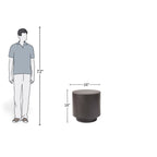 Modern Matte Black Pedestal Table

