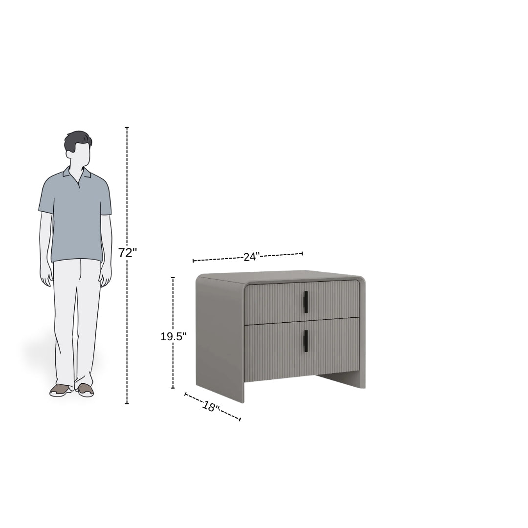 Streamline Urban Grey Nightstand