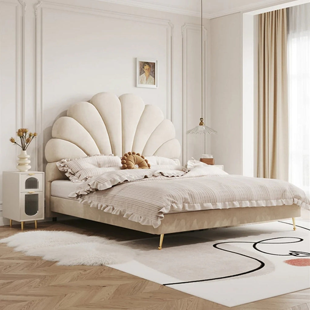 Luxe Comfort Bed with Celeste Shell Headboard
