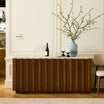 Modern Textured Wood TV Unit