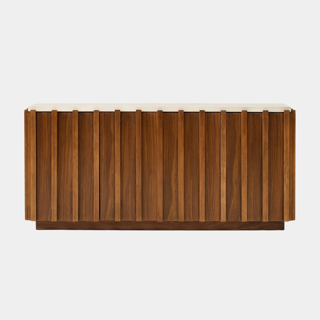 Modern Textured Wood TV unit


