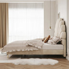 Luxe Comfort Bed with Celeste Shell Headboard
