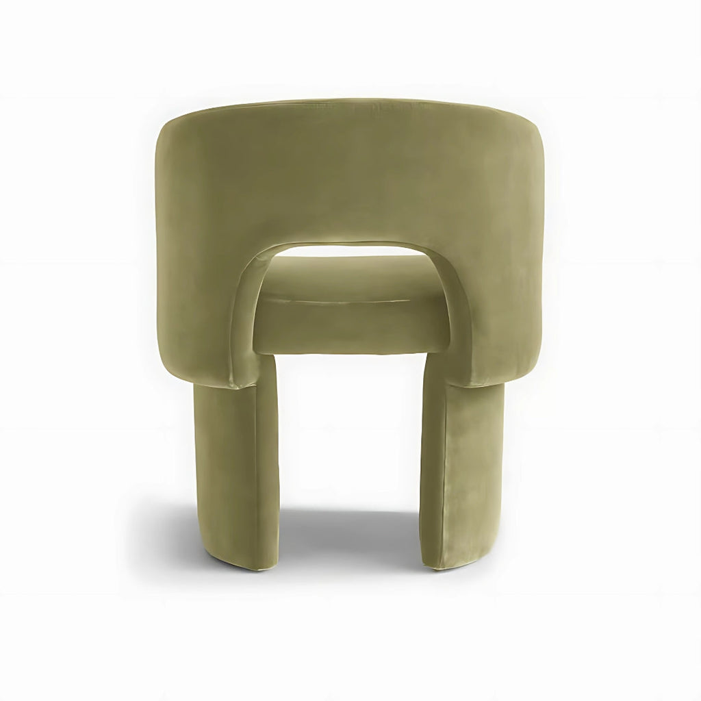 Olive Green Modern Arch Dining Chair