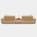 4 Seater Modern Dual Lounge Sofa with Center Console
