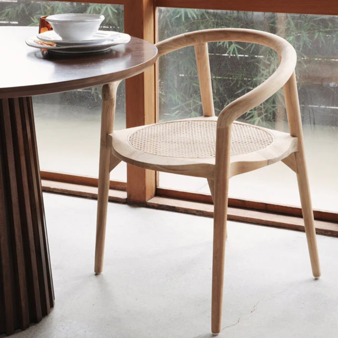 Rattan Arc Dining Chair