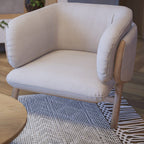 Modern Luxe Beige Accent Chair