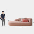 3 Seater Embrace Curved Lounge Sofa