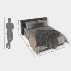 Upholstered king size bed online