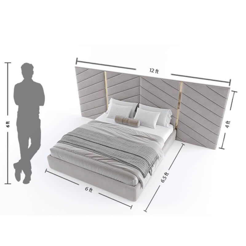 Upholstered king size bed online