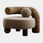 Modern Cove Sculptural Accent Chair