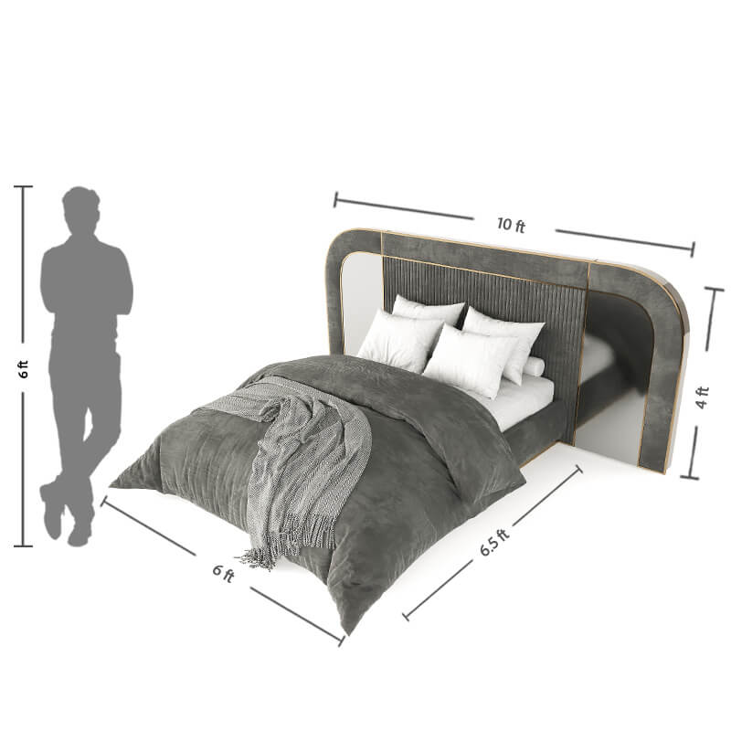 Upholstered king size bed online