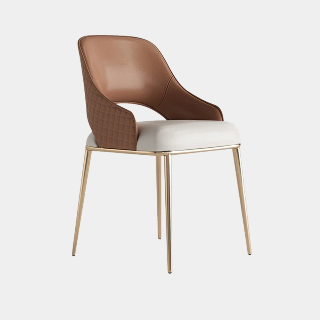 Stylish Curved Back Minimalist Dining Chair