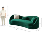 3 Seater Arcform Curved Sofa