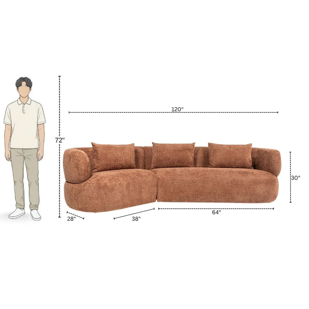 5 Seater Flowline Statement Sofa