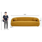 3 Seater Modern Comfy Curved Sofa