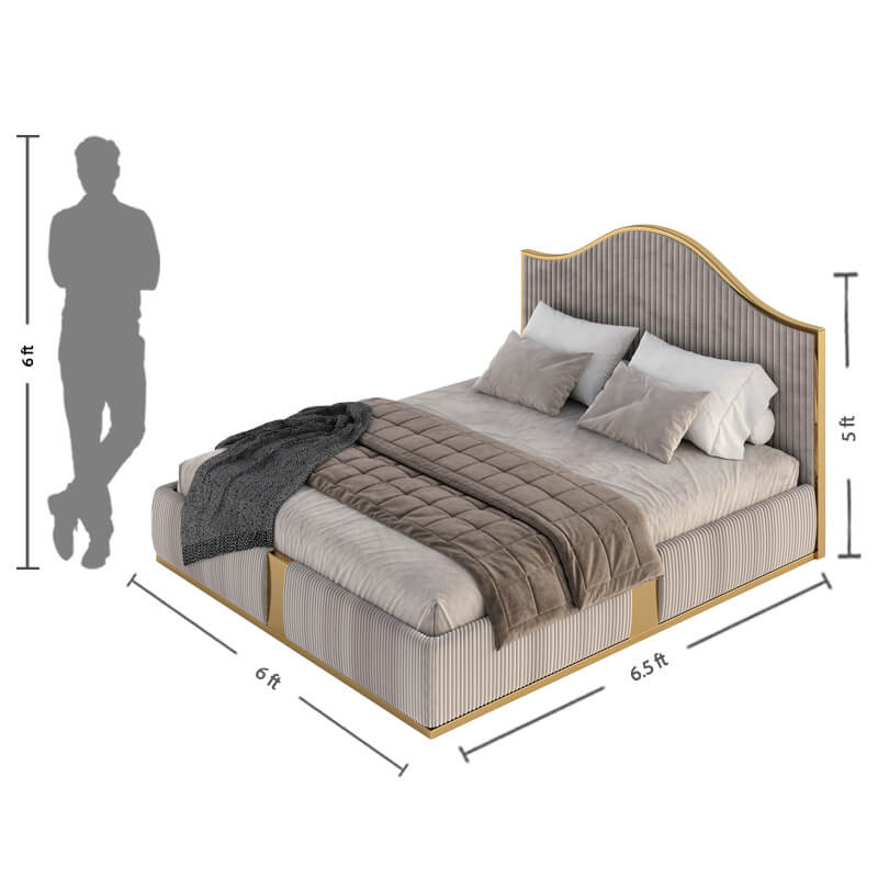 Upholstered king size bed online