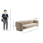 3 Seater Dune Organic Floating Curved Sofa