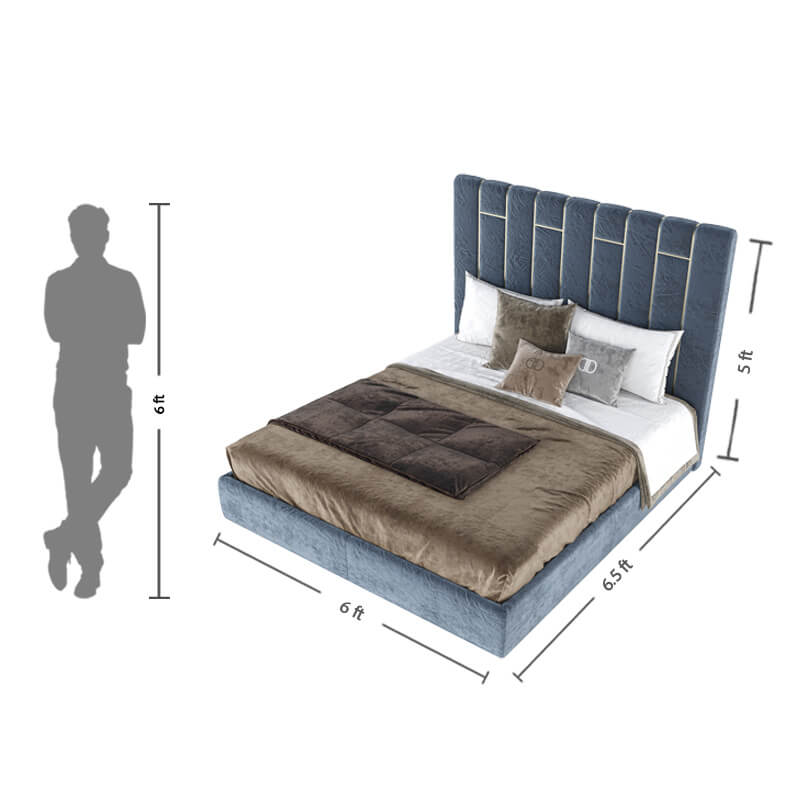 Upholstered king size bed online