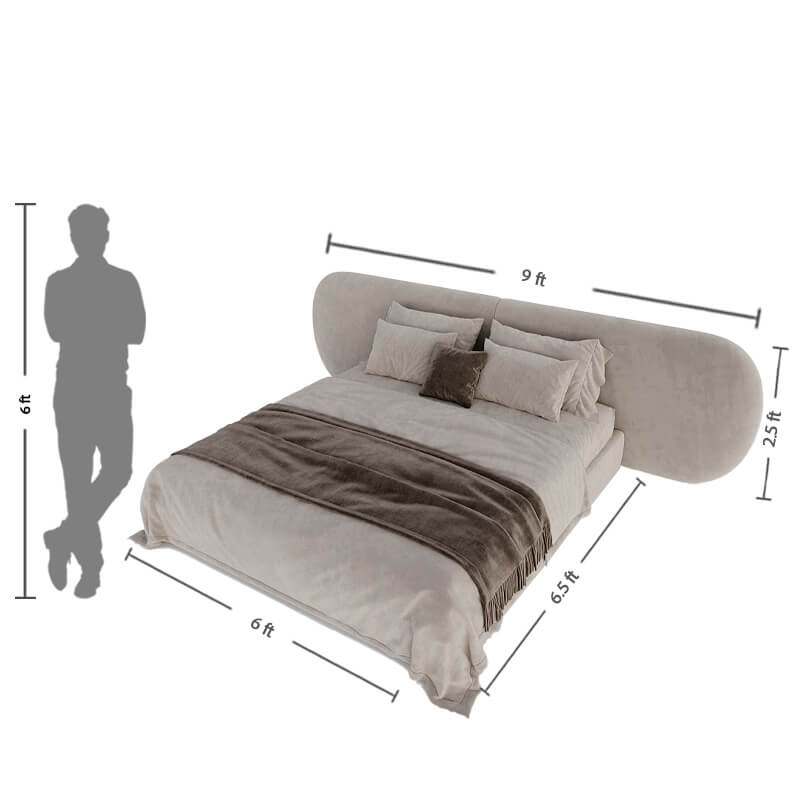 Upholstered king size bed online