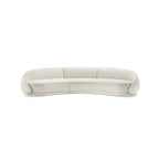 4 Seater Elegant Moonbeam Curved Sofa
