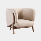 Modern Luxe Beige Accent Chair