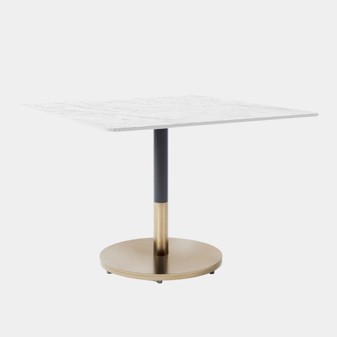 Marble Top Modern Base Cafe Table