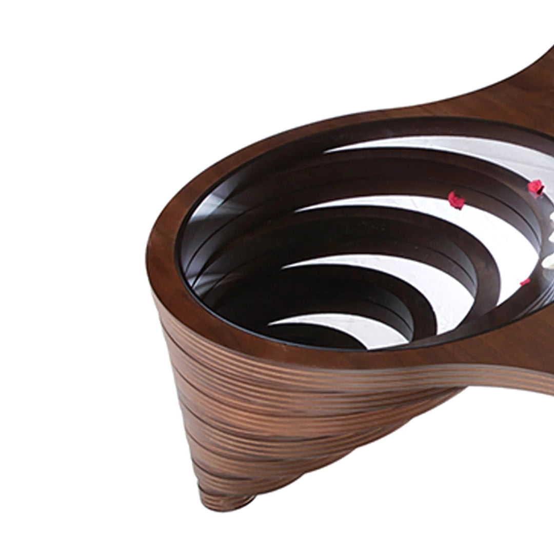 Triple Cascade Glass Coffee Table

