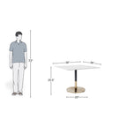 Marble Top Modern Base Cafe Table