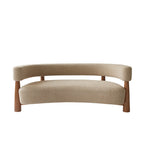 3 Seater HollowBack Mid-Century Curved Sofa