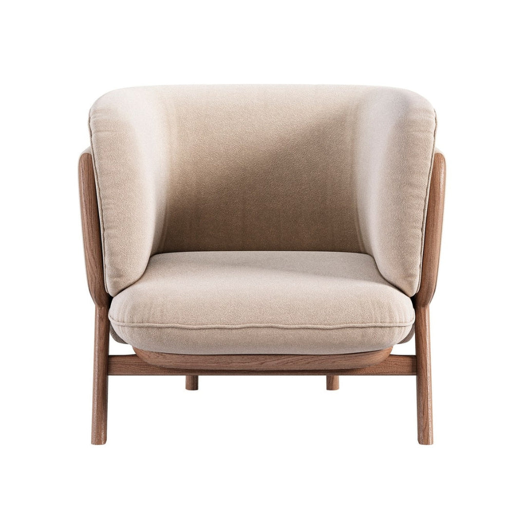Modern Luxe Beige Accent Chair