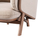 Modern Luxe Beige Accent Chair